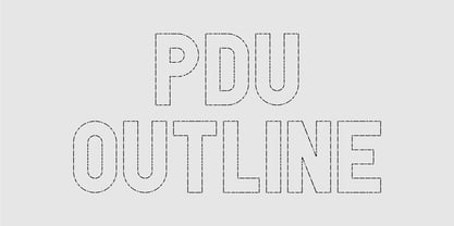 PDU Outline Font Poster 9